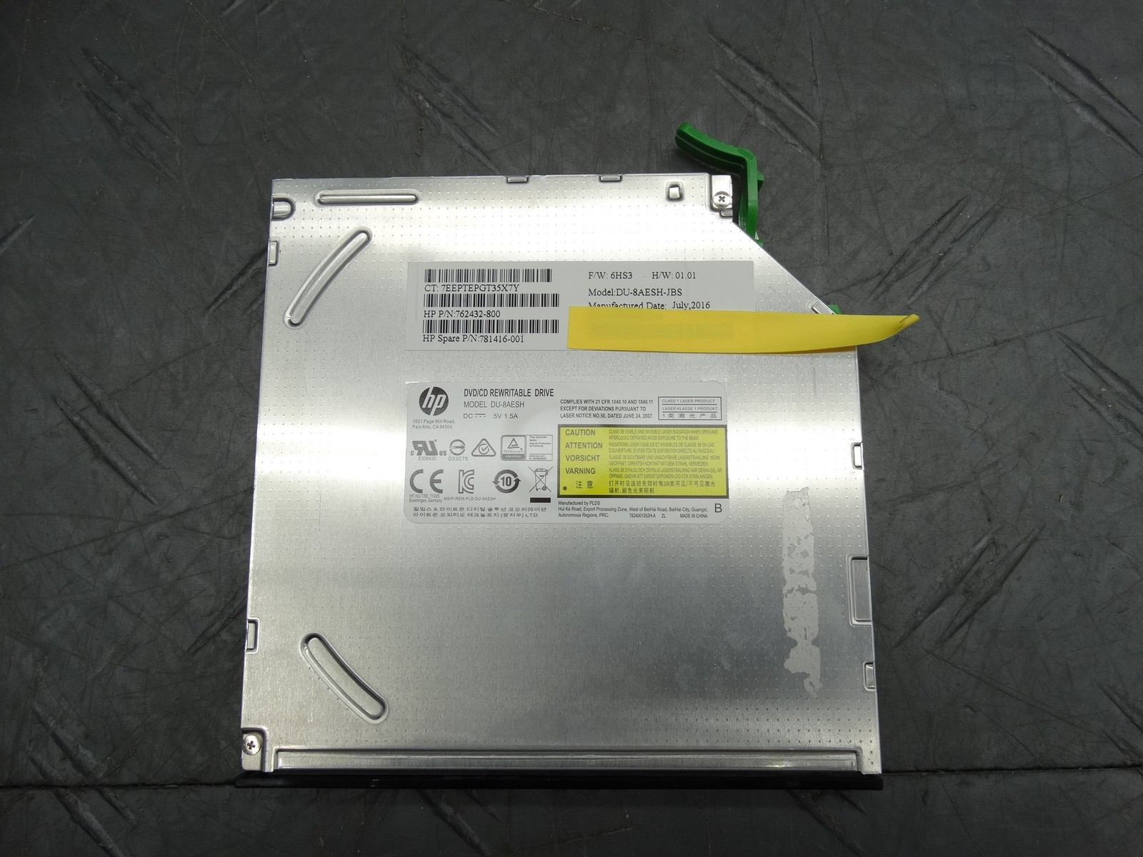 Genuine HP DU-8AESH-JBS DVD Rewritable Drive