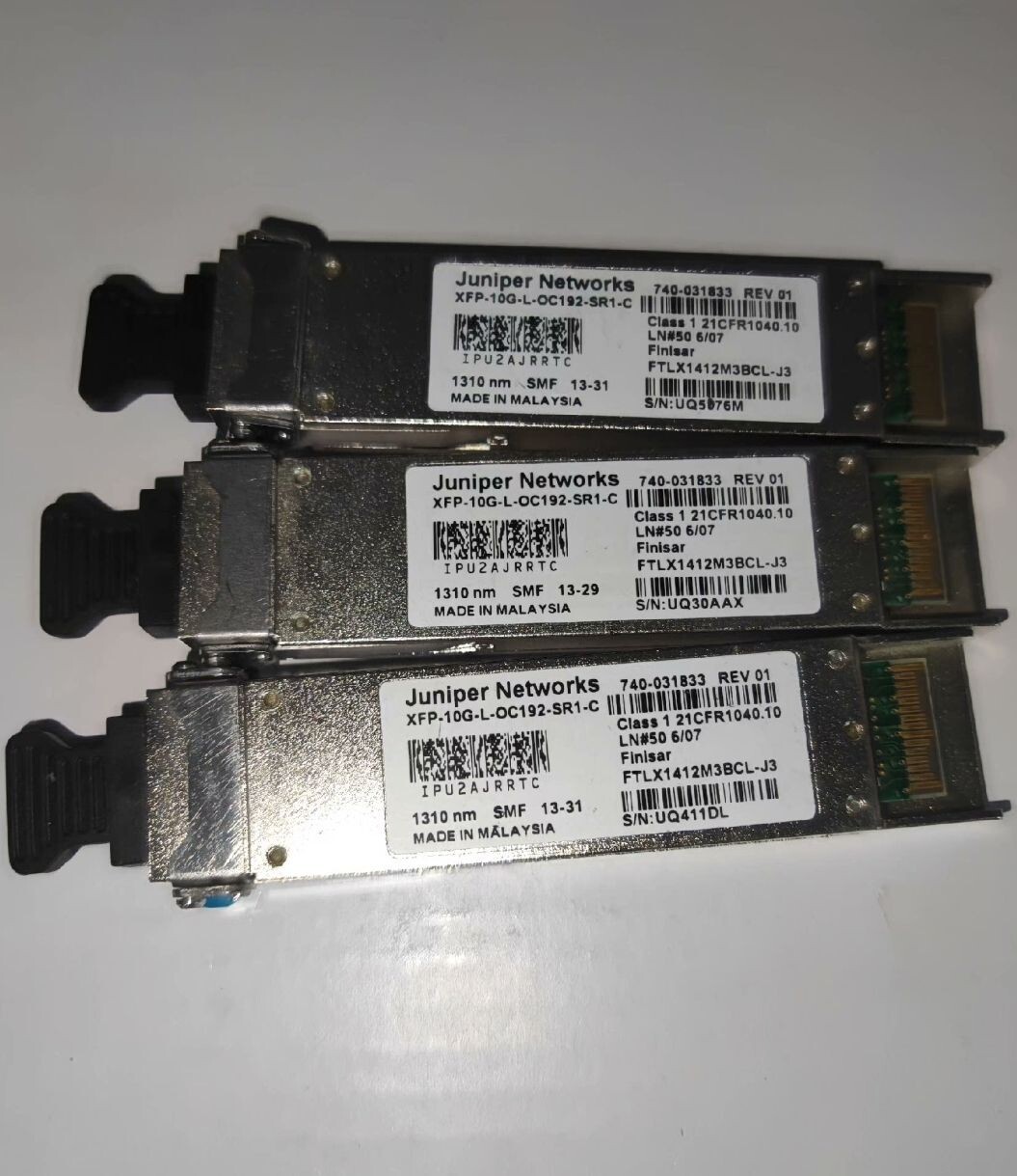 2pcs Juniper Finisar 740-031833 | FTLX1412M3BCL-J3 XFP-10G-L-OC192 Transceiver
