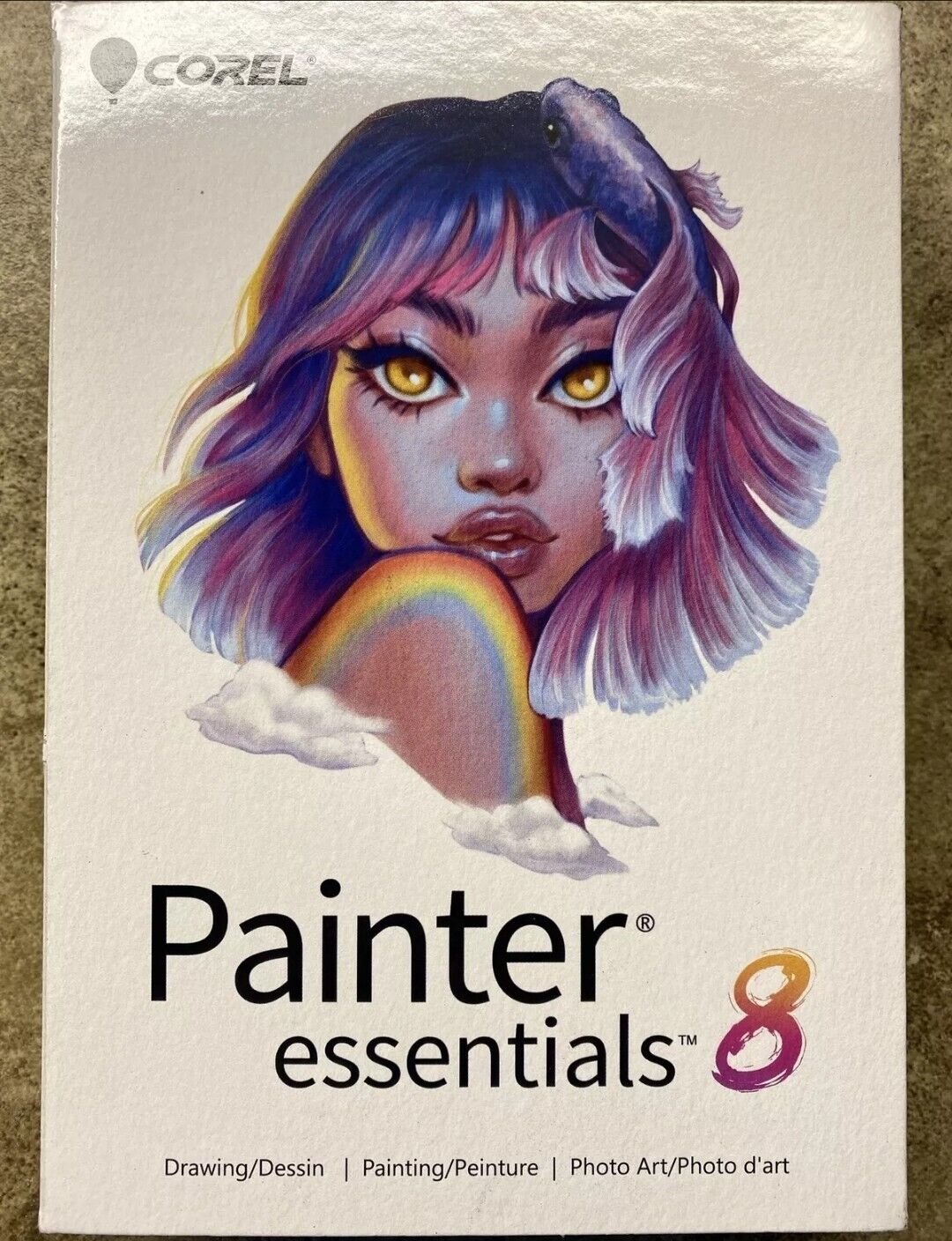 Corel Painter Essentials 8 Beginner Digital Painting Software Drawing, Photo Art