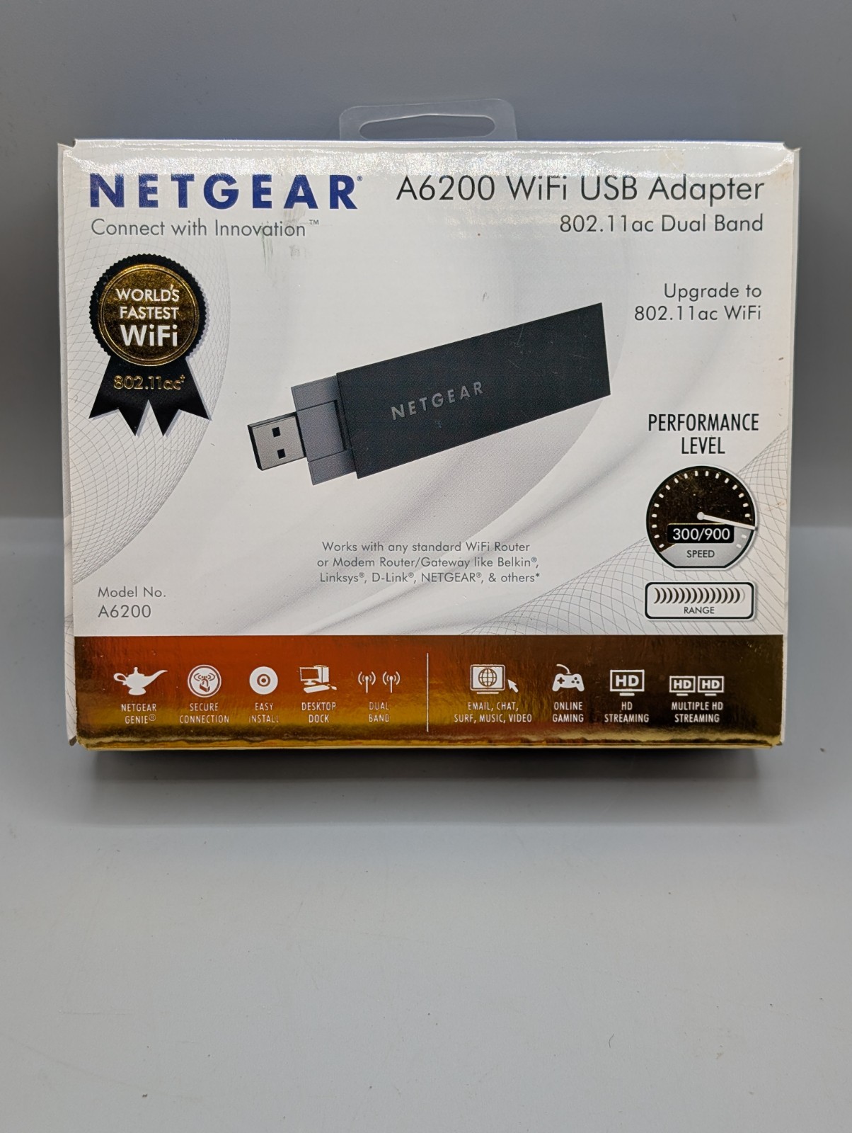 NetGear A6200 WiFi USB Adapter 802.11ac  Dual Band 