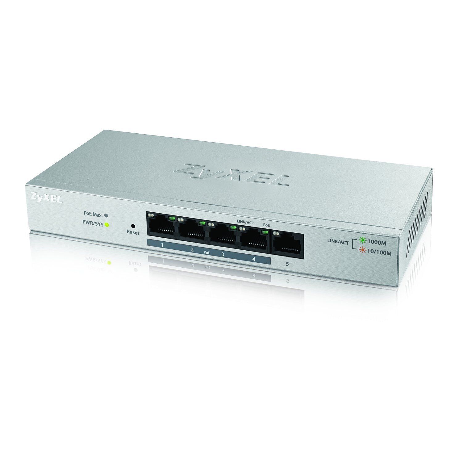 Zyxel 5-port Gbe Web Managed Poe Switch - 5 Ports - 1000base-t - 5 X Network -