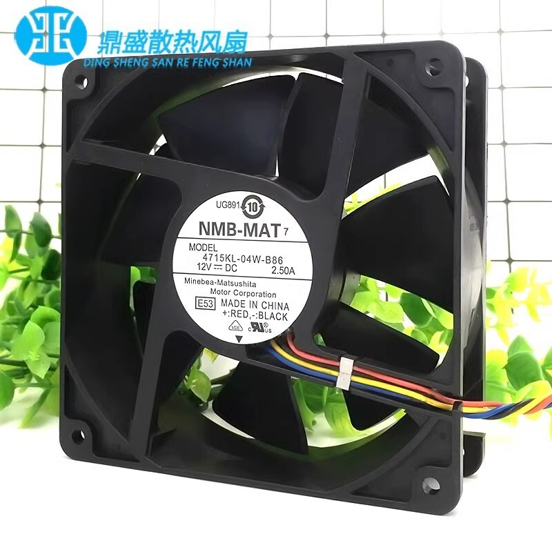NMB-MAT 4715KL-04W-B86 12038 DC12V 2.50A 12CM 4-Wire Cooling Fan