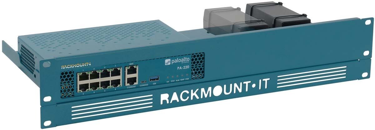 Rackmount.IT RM-PA-T2 Rack Mount Kit in Azure Blue Brand New In Box for Firewall