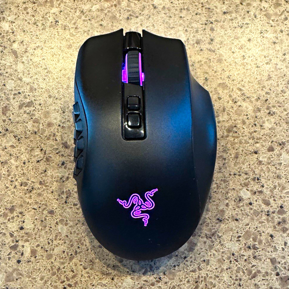 Razer Naga Pro Wireless Optical Gaming Mouse 20K DPI 20-Button Black