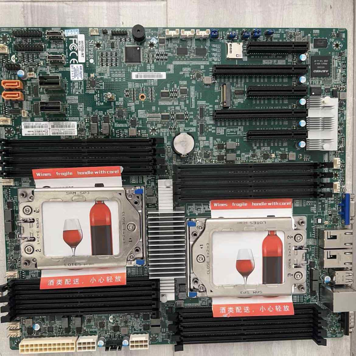 Supermicro H11DSI-NT Server Motherboard Rev 2.0 Dual Gigabit Ethernet SP3 Socket