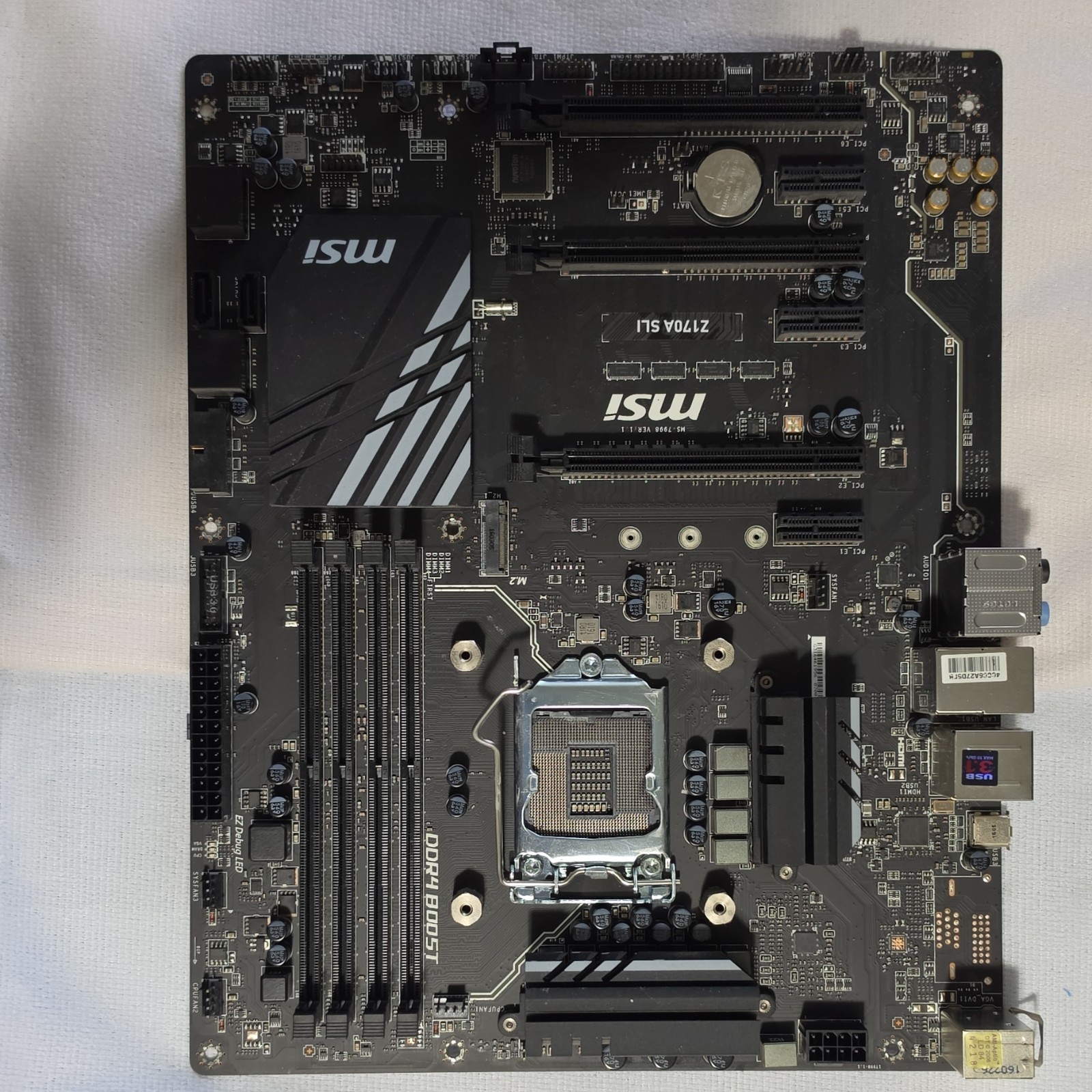 MSI Z170A SLI ATX LGA 1151 DDR4 Motherboard SLI/CrossFire Gaming