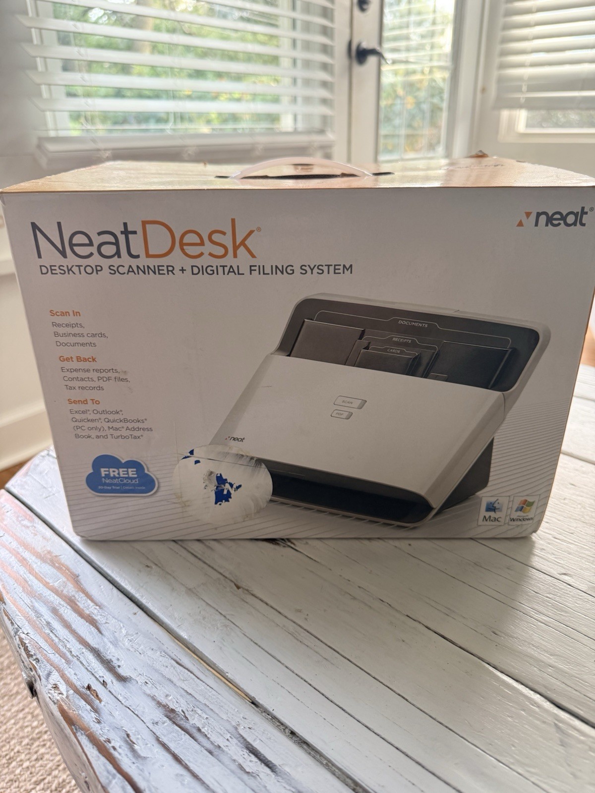 NEATDESK ND-1000 DESKTOP SCANNER & DIGITAL FILING SYSTEM – BRAND NEW NEVER USED