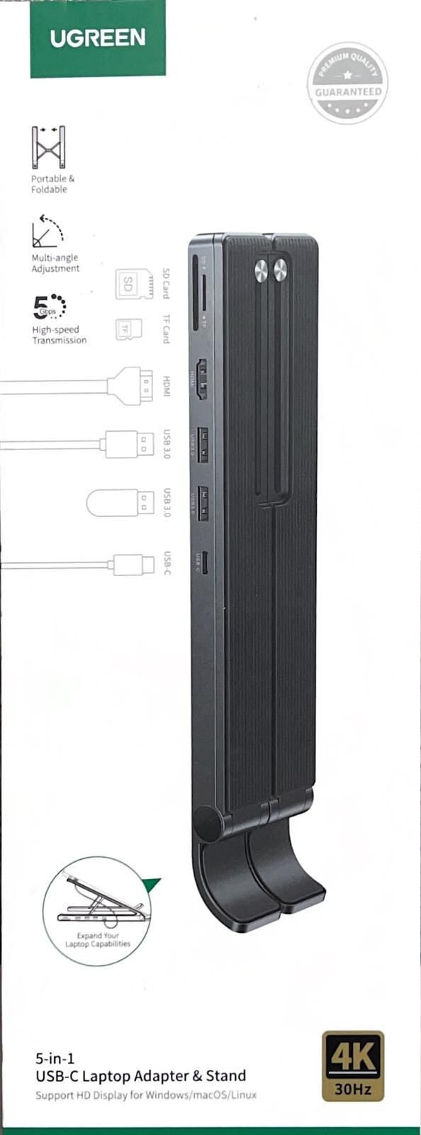 Ugreen USB-C to USB 3.0, HDMI, SD and TF Card Reader Docking Station