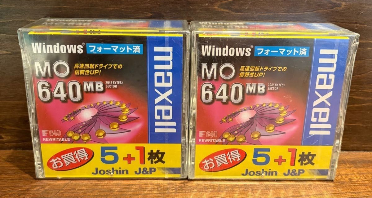 [ New ] MAXELL MO 640MB Magneto Optical Disk lot of 12 260927
