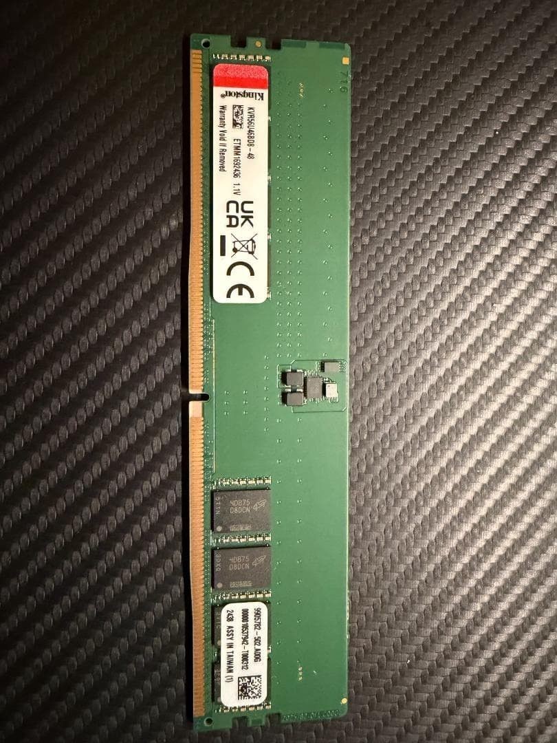Kingston DDR5 5600MT/s 48GB Desktop Memory Module KVR56U46BD8-48 Tested