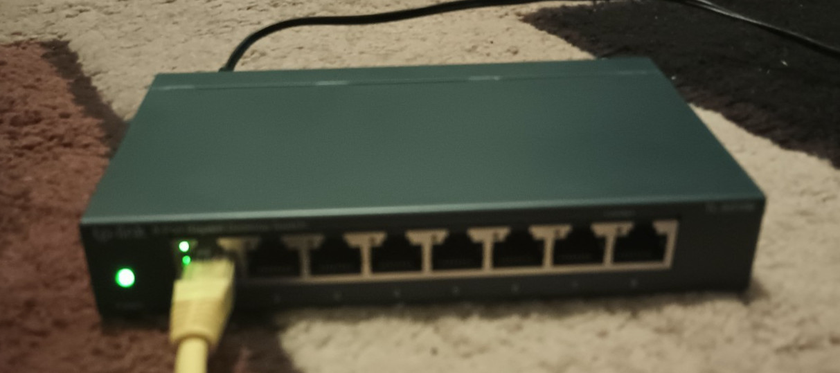 TP-Link Model: TL-SG108 with power source