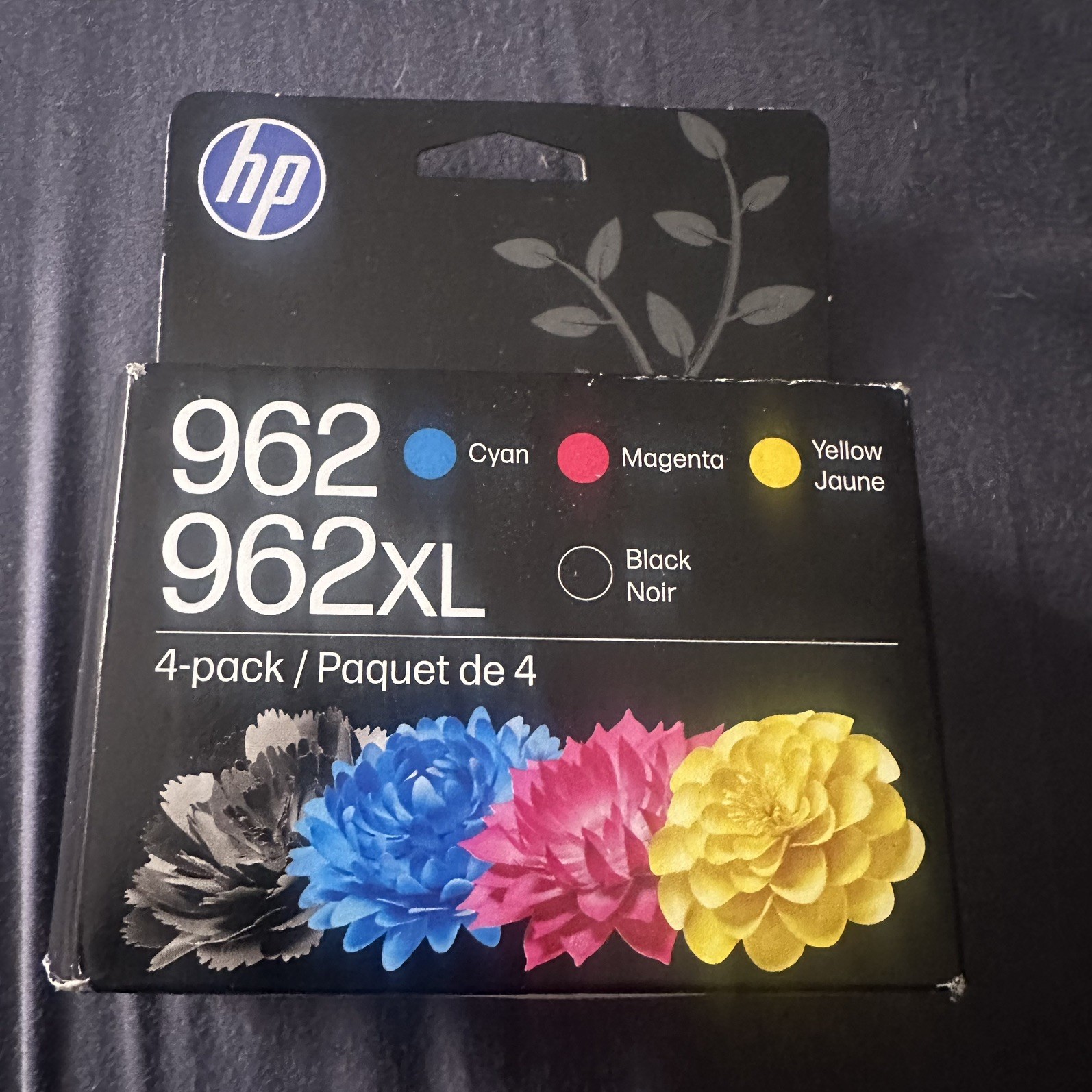 Genuine HP 962 962XL Ink 4-Pack Combo OEM Sealed Set Black Colors Exp MAR 2028