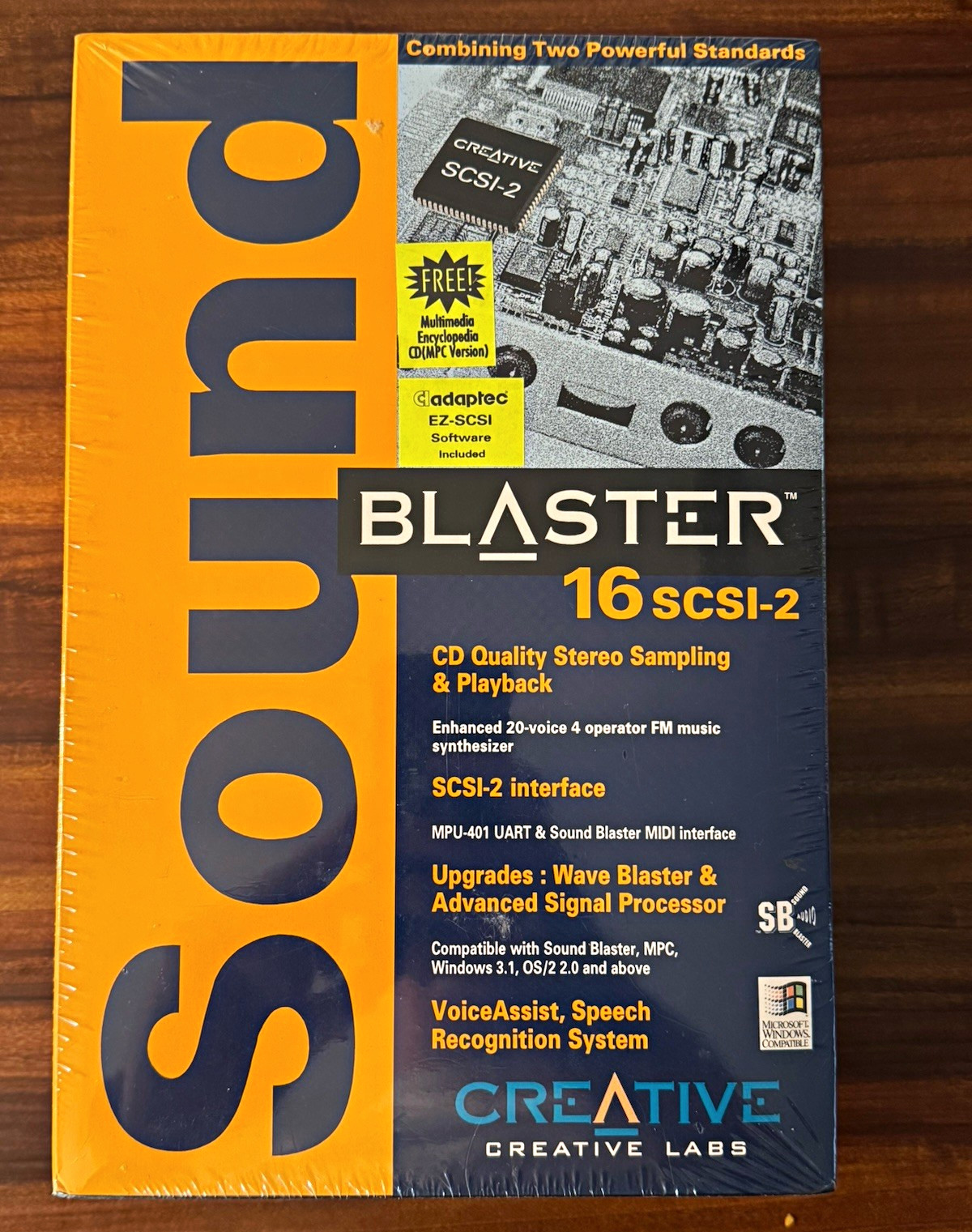 Creative Sound Blaster 16 SCSI-2 ISA Card (1779) NOS Factory Sealed
