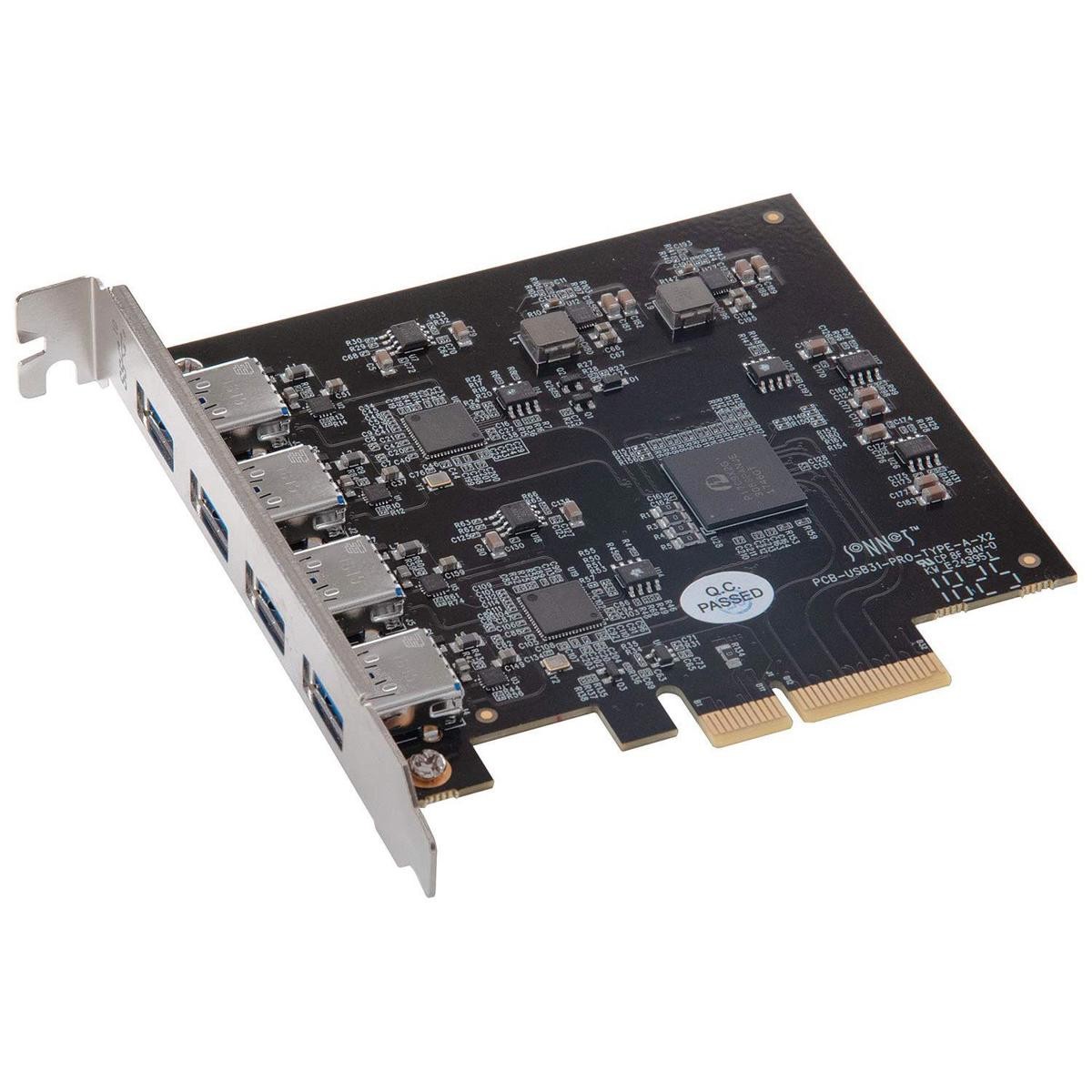 Sonnet Allegro Pro USB 3.1 PCIe Card, 4-Port SuperSpeed + USB 3.1 Gen 2 Card wit