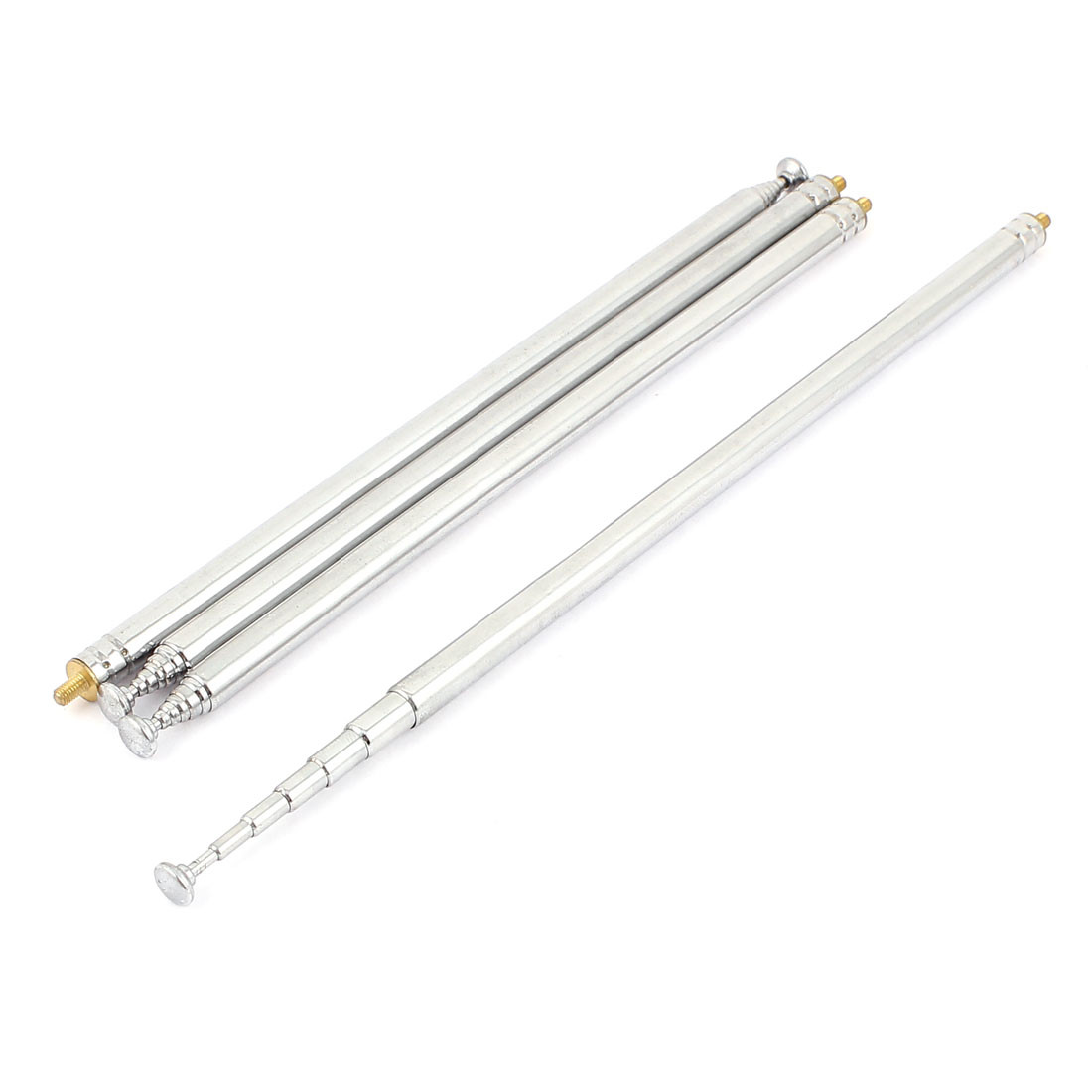 111cm Long FM Radio TV 7 Sections Foldable Telescopic Antenna Aerial 4 Pcs
