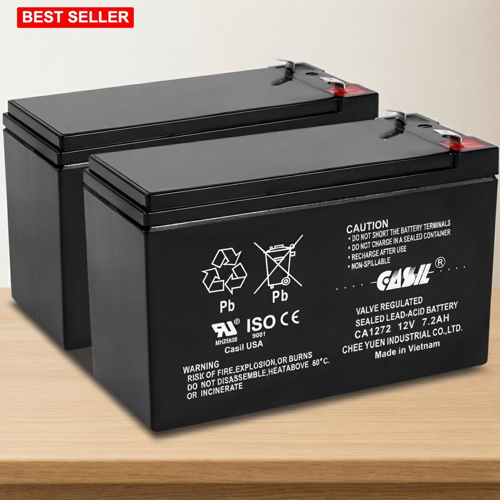 UPS Battery 2 Pk Replacement APC Back-UPS XS 1000, BX1000G, RS1500 SLA AGM Power