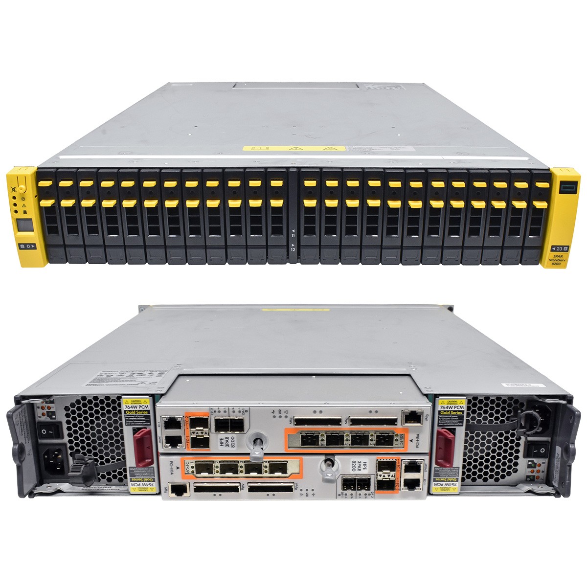 HP 3PAR StoreServ 8200 QR490-63007 24x SFF 2.5" No HDD 2x Controllers K2Q35-63001