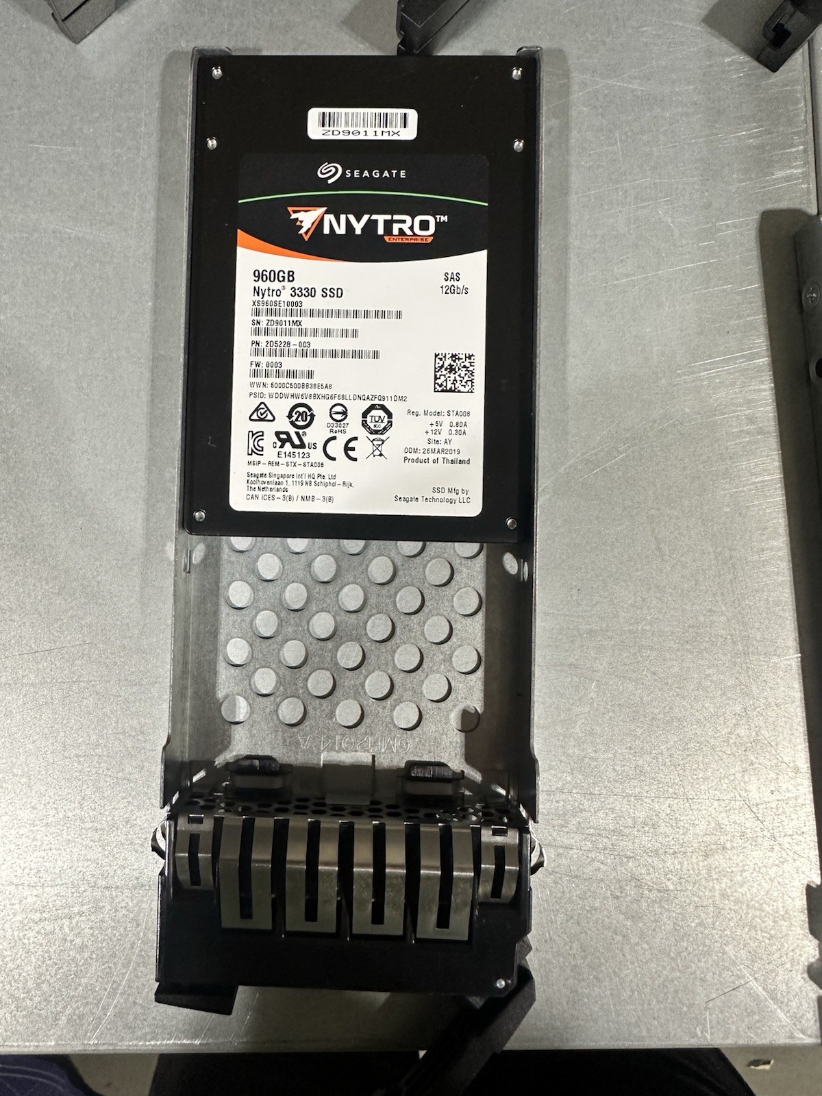 Hard drive Seagate Nytro 960GB SSD SAS 12G 2.5" TLC RI XS960SE10003