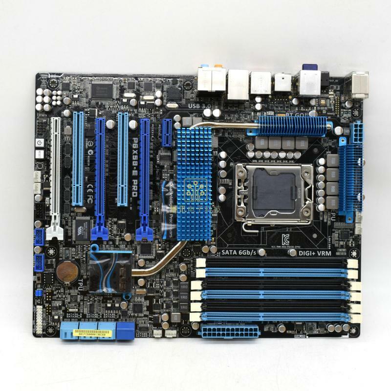 For ASUS P6X58-E PRO motherboard X58 LGA1366 6*DDR3 64G ATX Tested ok