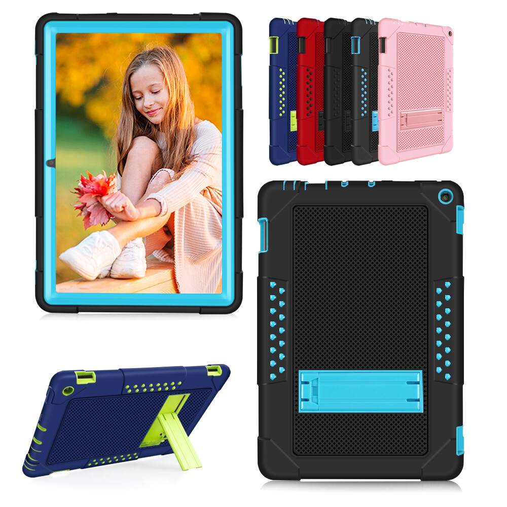 For Amazon Fire HD 10 (7th/9th/11th Gen)Heavy Duty Shockproof Hybrid Rugged Case