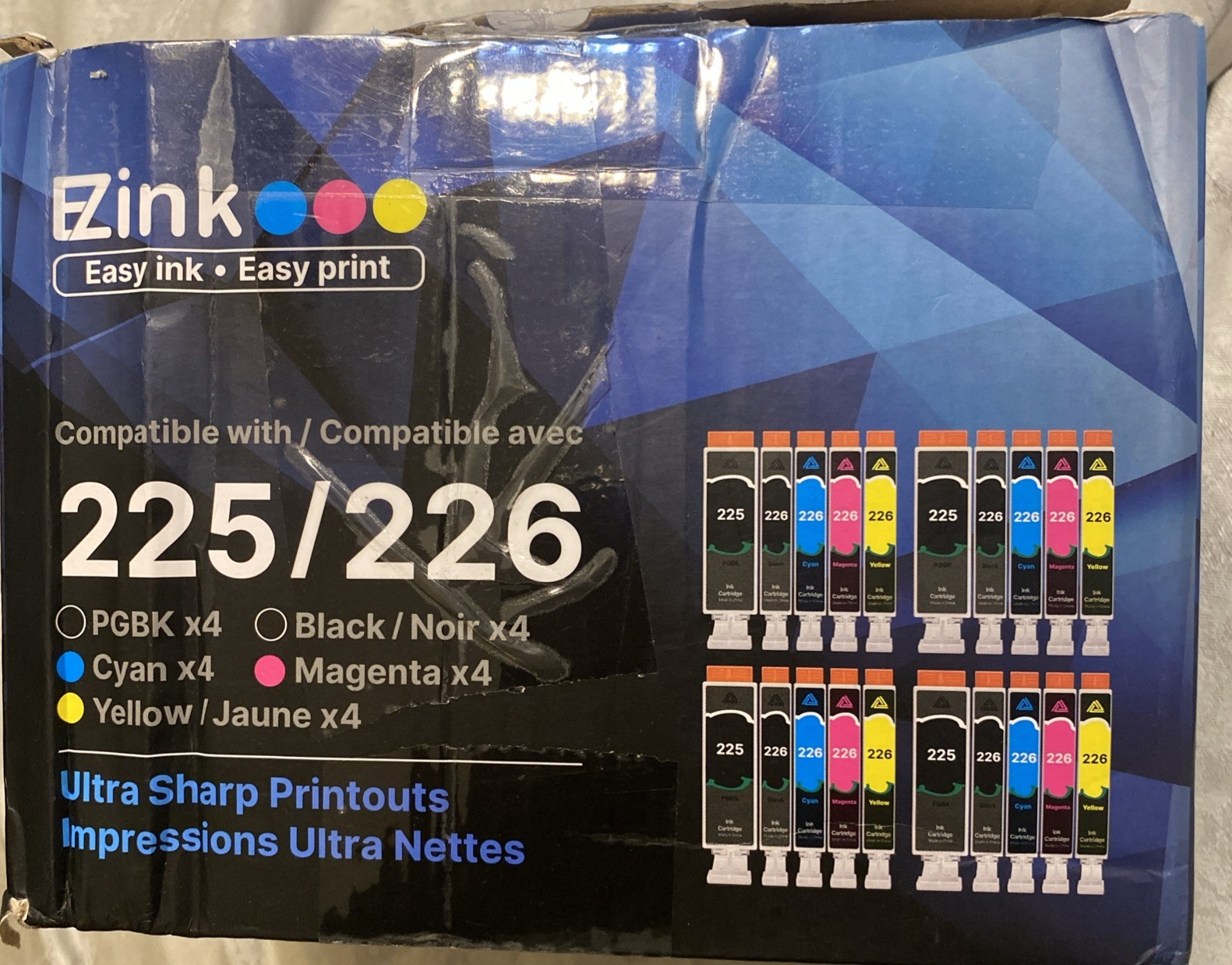 EZINK 225/226 Premium Ink Cartridge Multipack 20 for Inkjet Printer - NIB