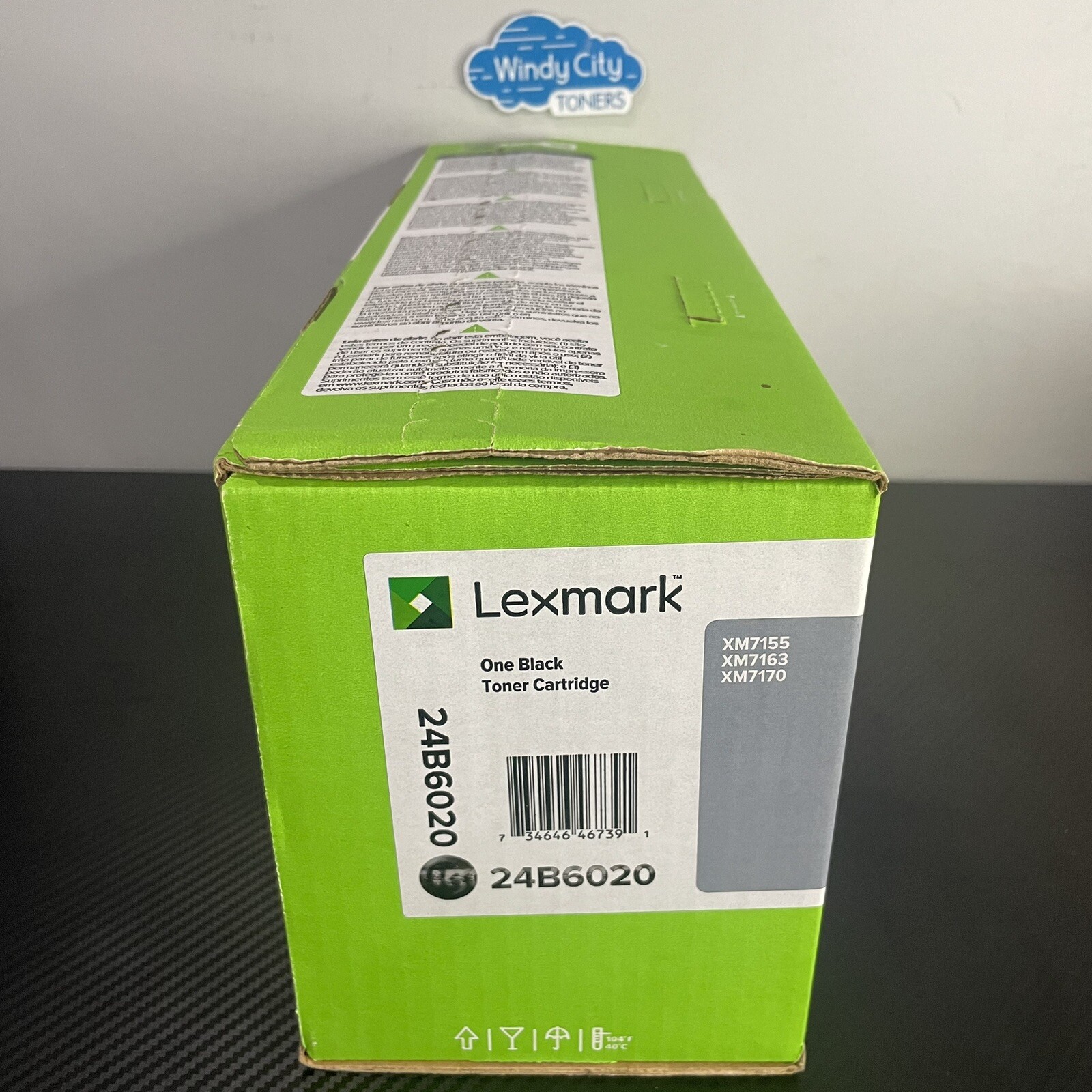 Lexmark 24B6020 Black Toner Cartridge for XM7155 XM7163 XM7170 New