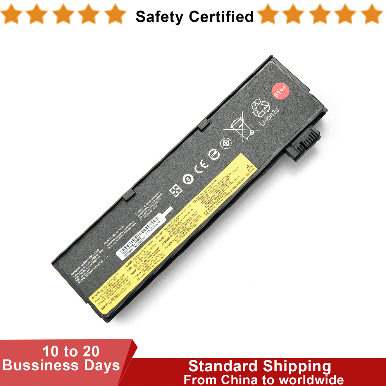 72Wh 61++ 01AV427 01AV425 Battery For Lenovo ThinkPad T470 T480 T570 T580 A485