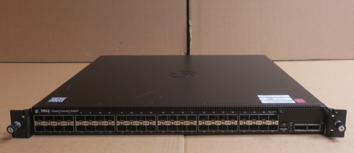 Dell PowerConnect 8164F 48x 1/10GbE SFP+ + 2x 40GbE QSFP+ Port L3 1U Switch