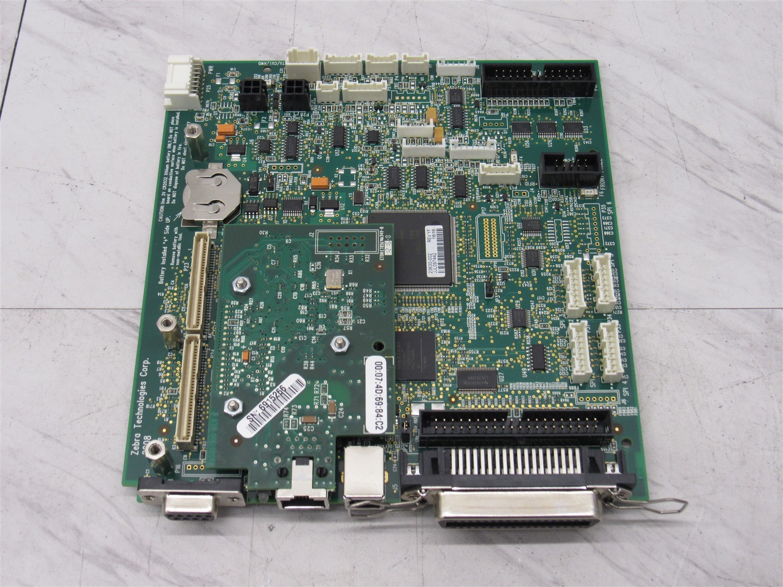 Zebra 110Xi4 140Xi4 170Xi4 Plus Main Logic Board 23630-002 w/ Ethernet 79501-100