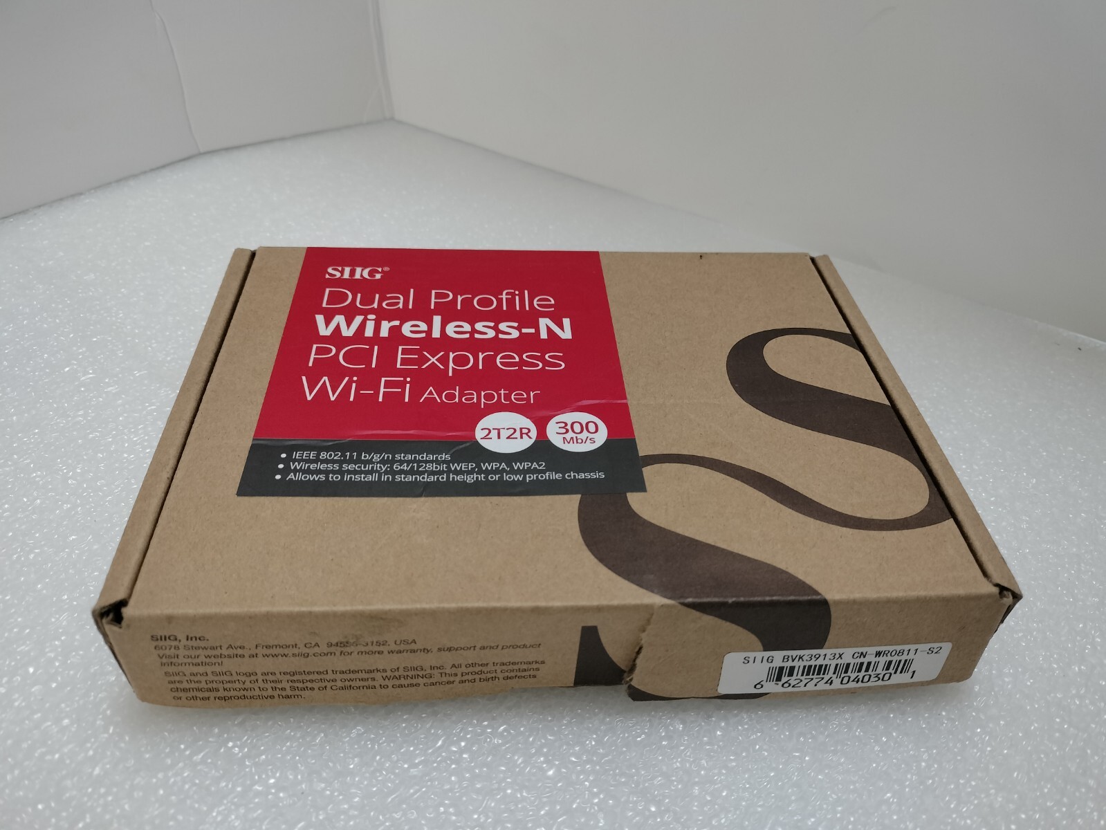 SIIG Dual Profile Wireless-N PCIe Wi-Fi Adapter BVK3913X