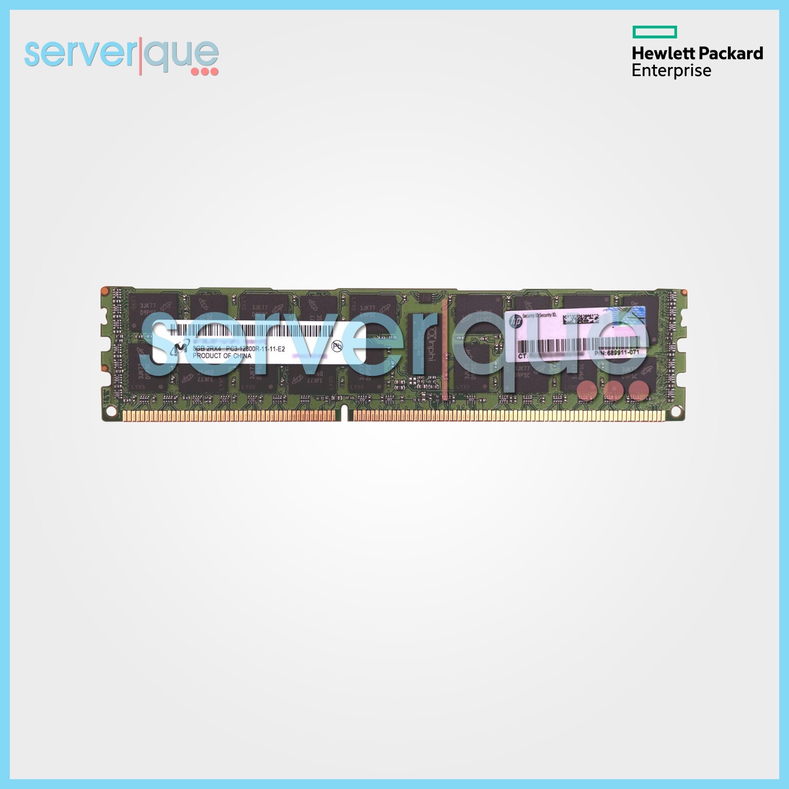 690802-B21 HP 8GB 2Rx4 PC3-12800R DDR3-1600 REG RAM 698807-001 689911-071