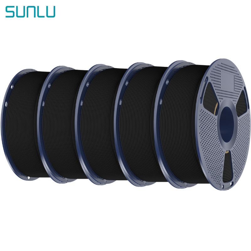 5×1KG SUNLU PLA Filament With Matte surface finish For 99% 3D Printer 1KG Spool