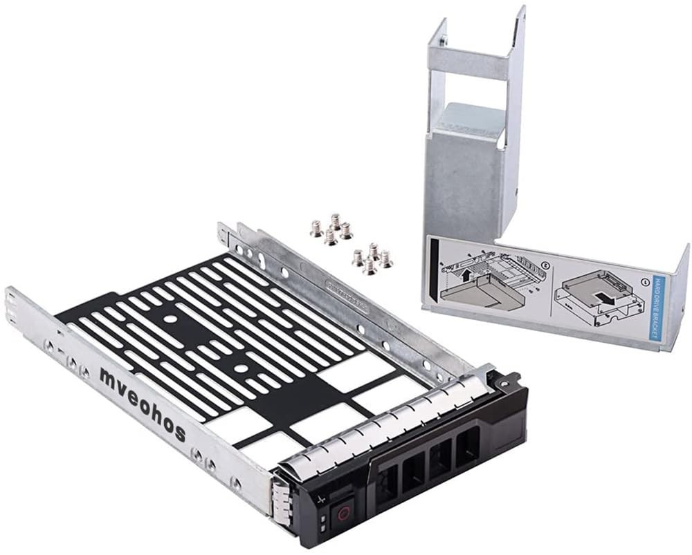 3.5" SAS/SATA Hard Drive Tray Caddy with 2.5" HDD Adapter SSD SAS SATA Bracke...