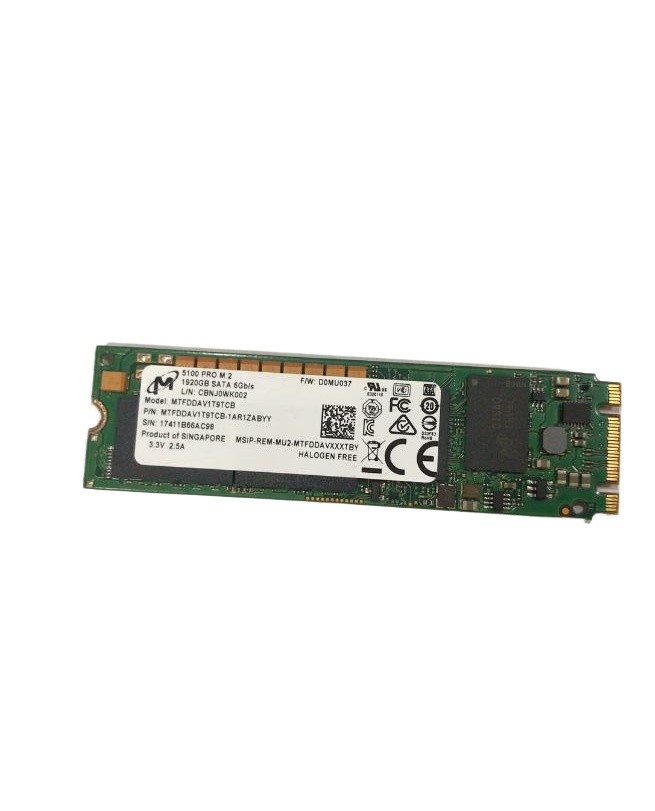 Micron 5100 PRO 5100PRO 1.92TB M.2 1920GB SATA SSD 6Gb/s MTFDDAV1T9TCB
