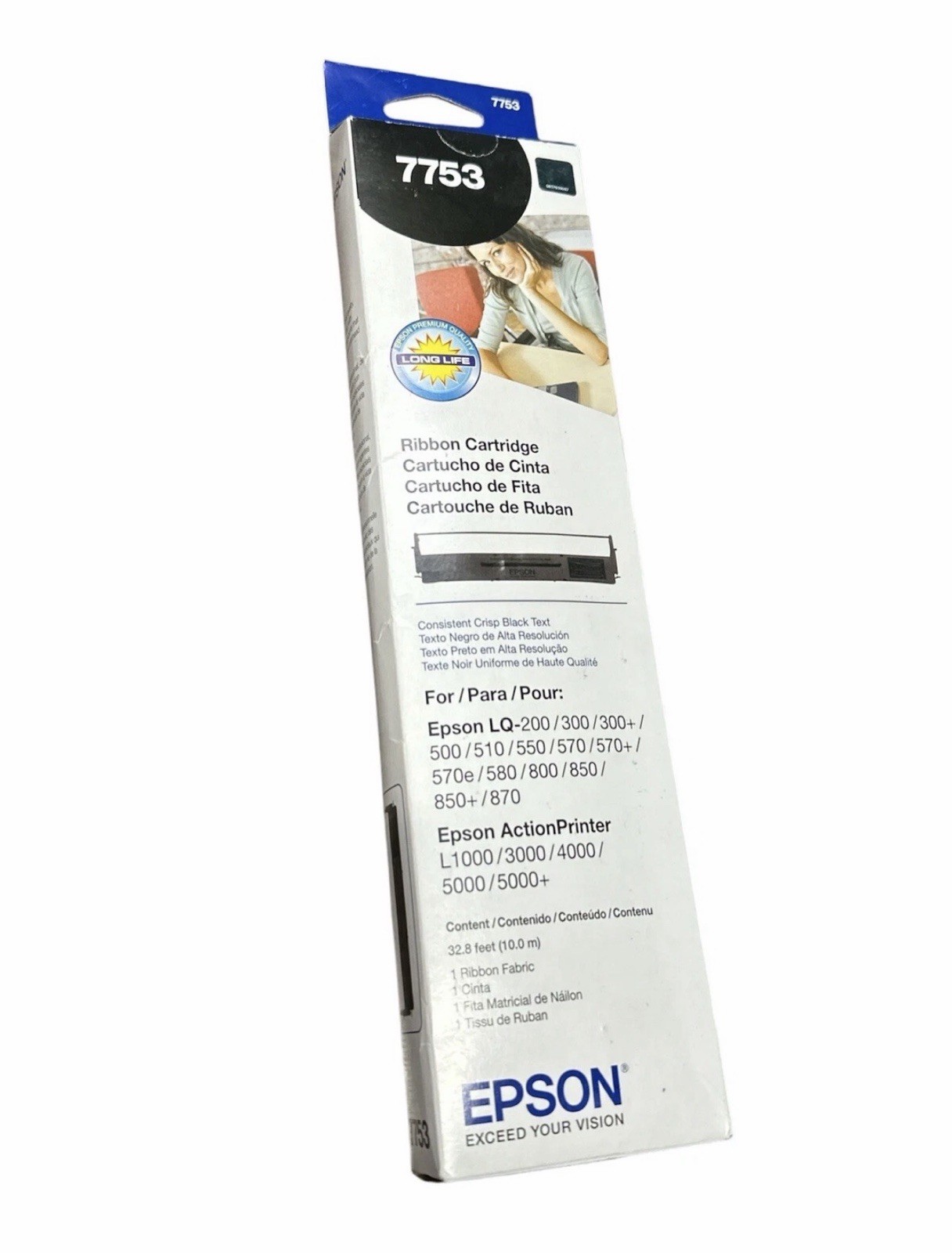 Genuine EPSON Cartridge Black Ink 7753 Sealed