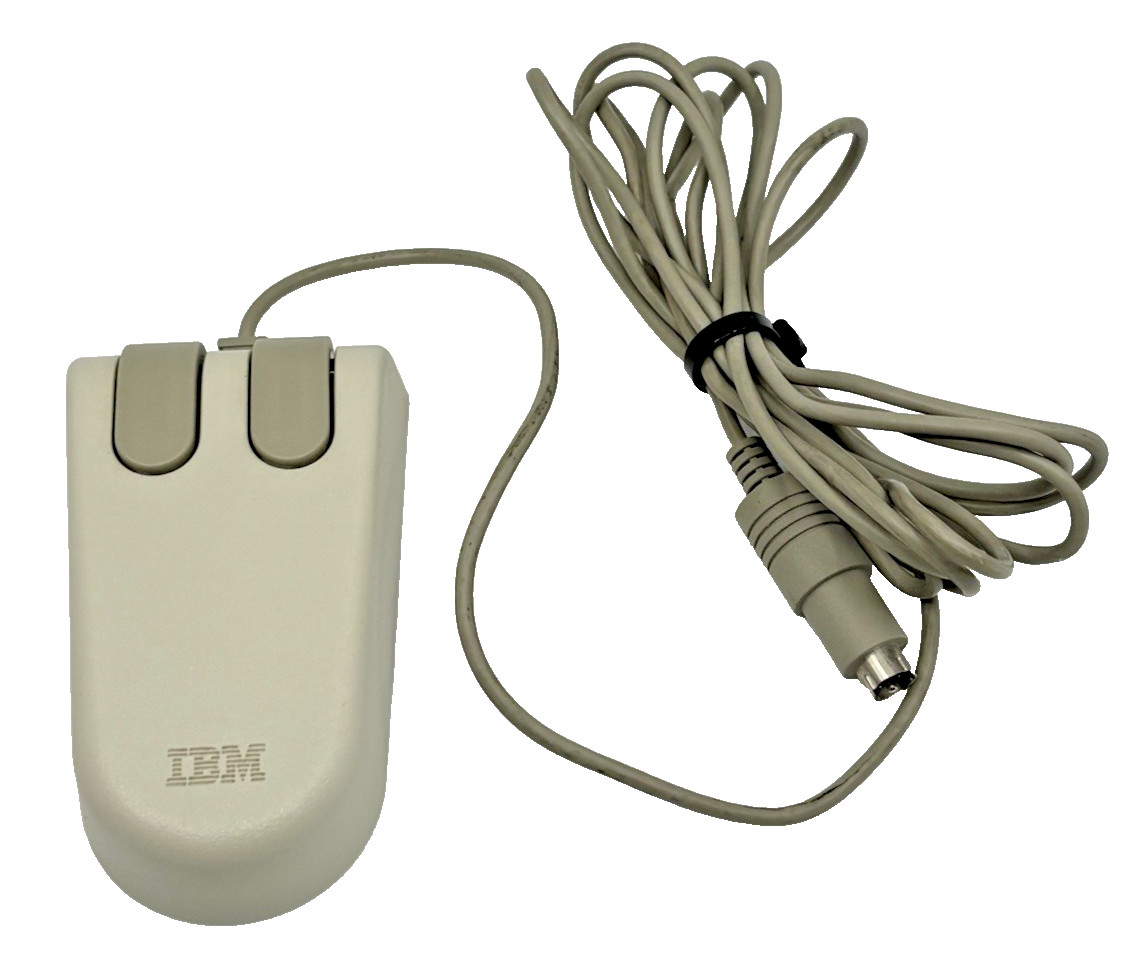 OEM IBM Model 001 2-Button Computer Mouse model 6450350 ps/2 *VINTAGE*