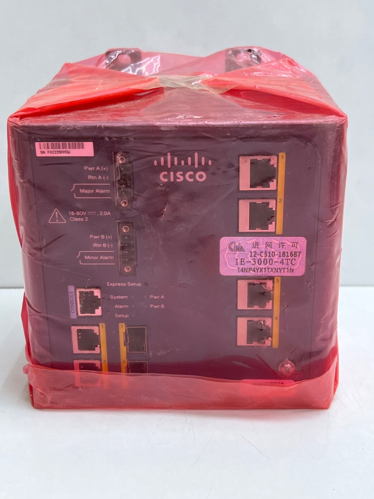 Cisco Switch Industrial Ethernet IE-3000-4TC 4-Port 10/100Mbps