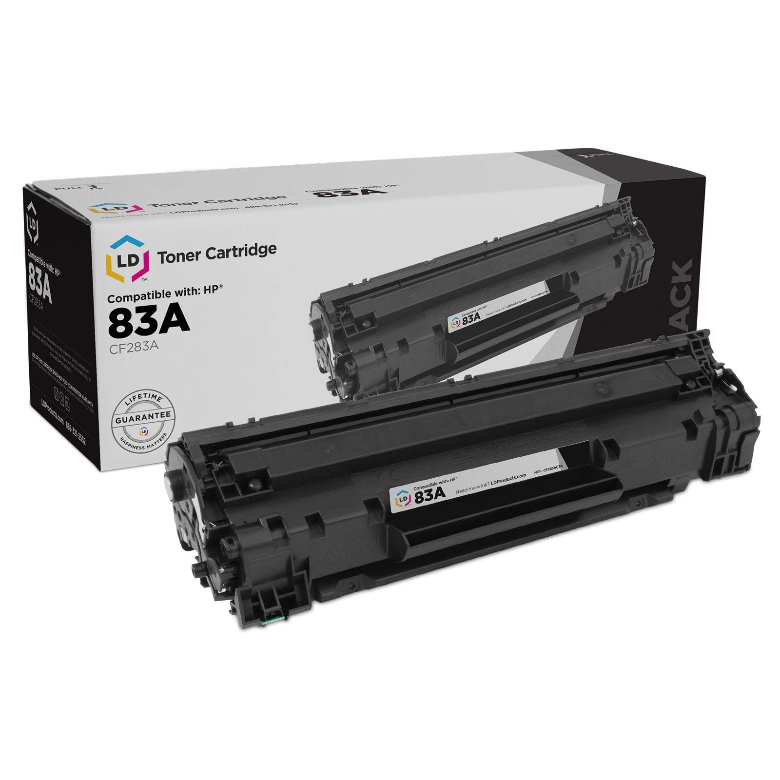 LD CF283A 83A Black Laser Toner Cartridge for HP LaserJet Pro MFP M127fw, M127fn