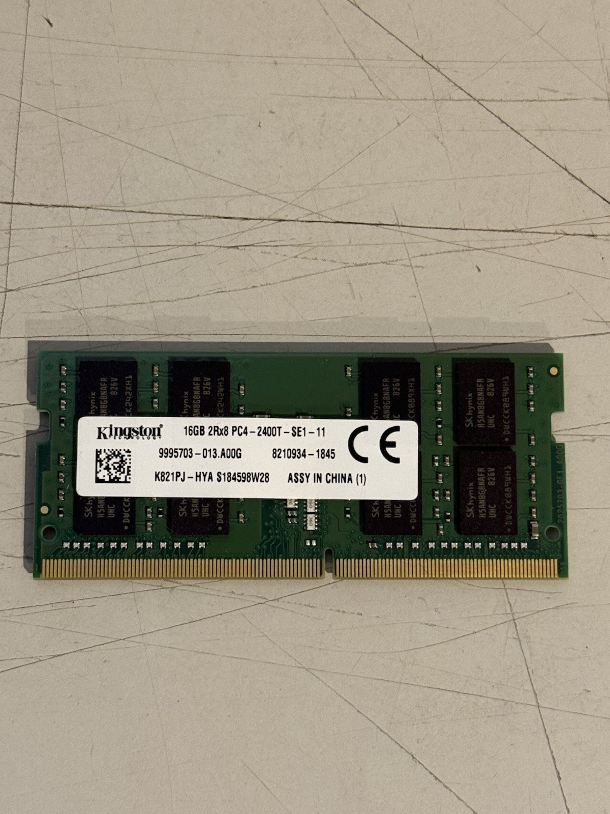 Kingston - 16GB DDR4 - PC4-2400T SO-DIMM Laptop Memory K821PJ-HYAS184598W28