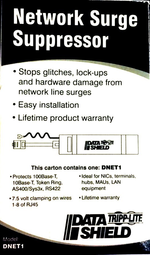 Tripp Lite series DataShield In-Line Surge Protector for Network and Phone Lines