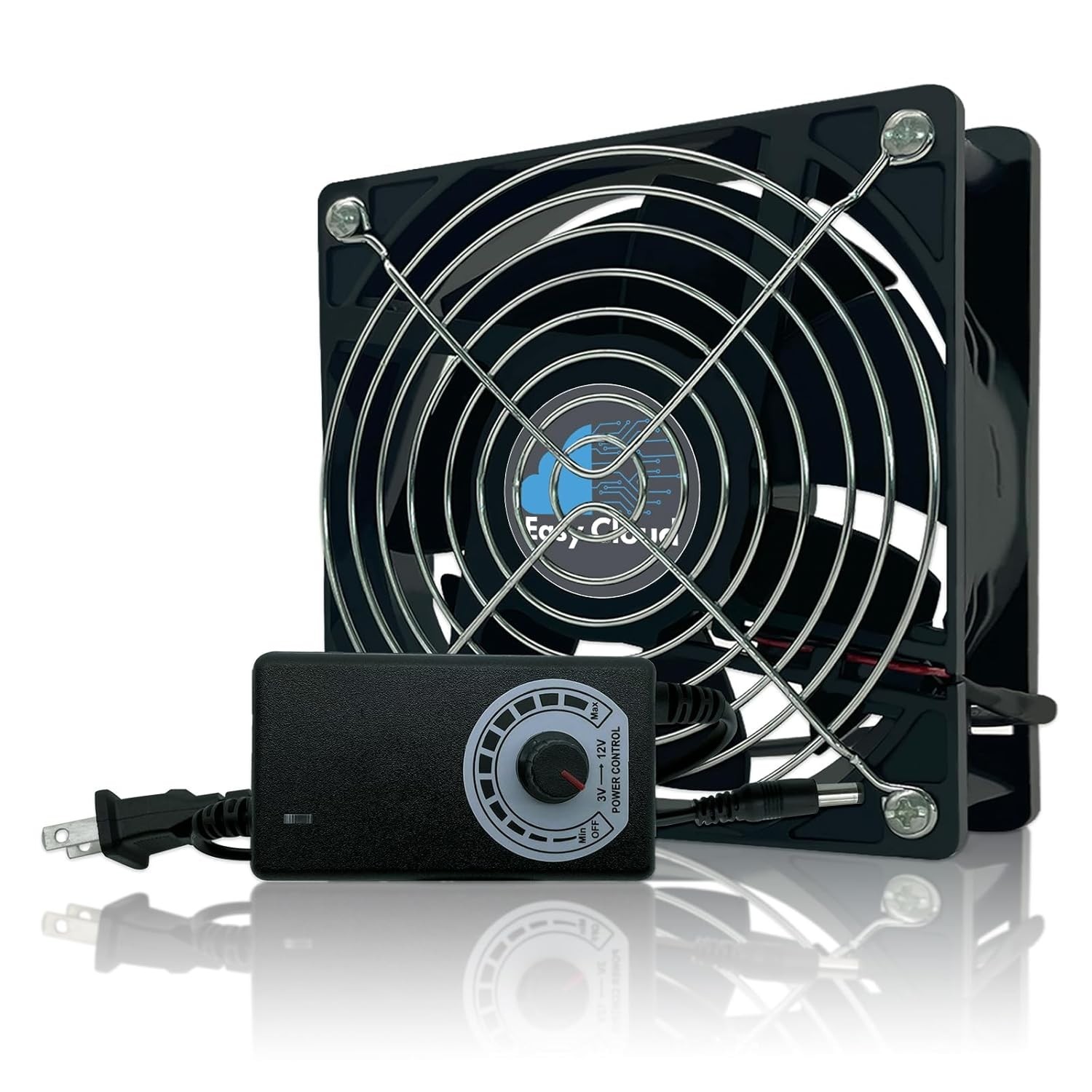 Durable AC Plug 120mm Cooling Fan with 41dB Noise Level - Ideal for Quiet Spaces