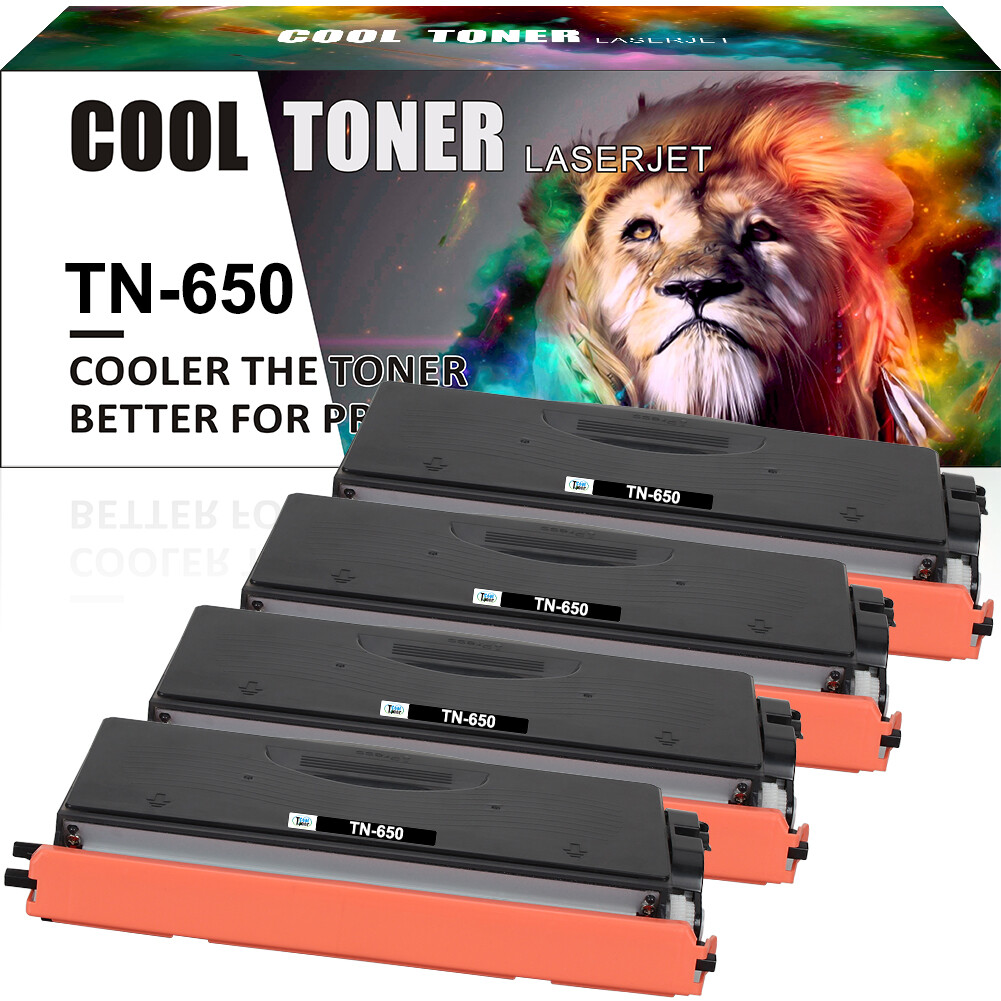 4PK Hi-Yield TN650 Black Toner for Brother TN-650 HL-5340D HL-5350DN HL-5350DNLT