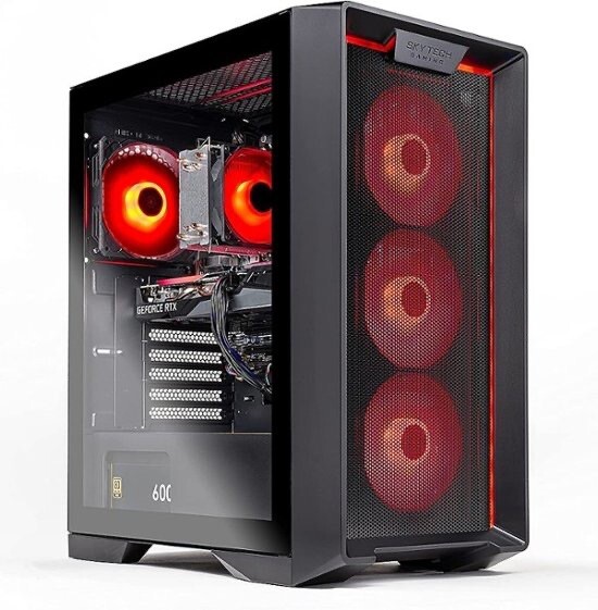 Skytech Nebula Gaming PC, INTEL i3, NVIDIA 3050, 1TB SSD, 16GB DDR4, Wi-Fi, Win1