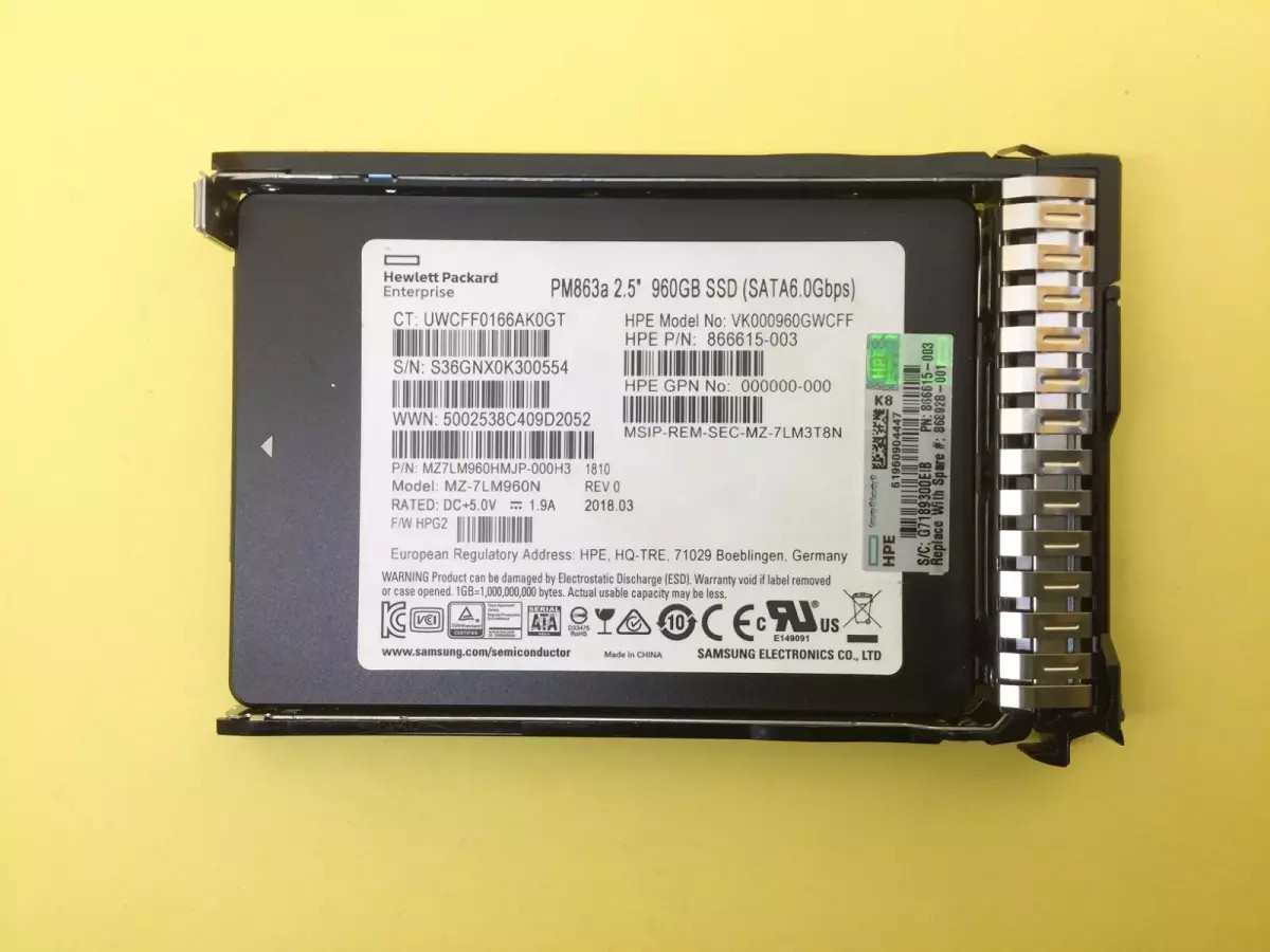 NEW HPE 960GB SATA 6G 2.5" GEN11 Server SSD Replace P40503-B21 P41528-001