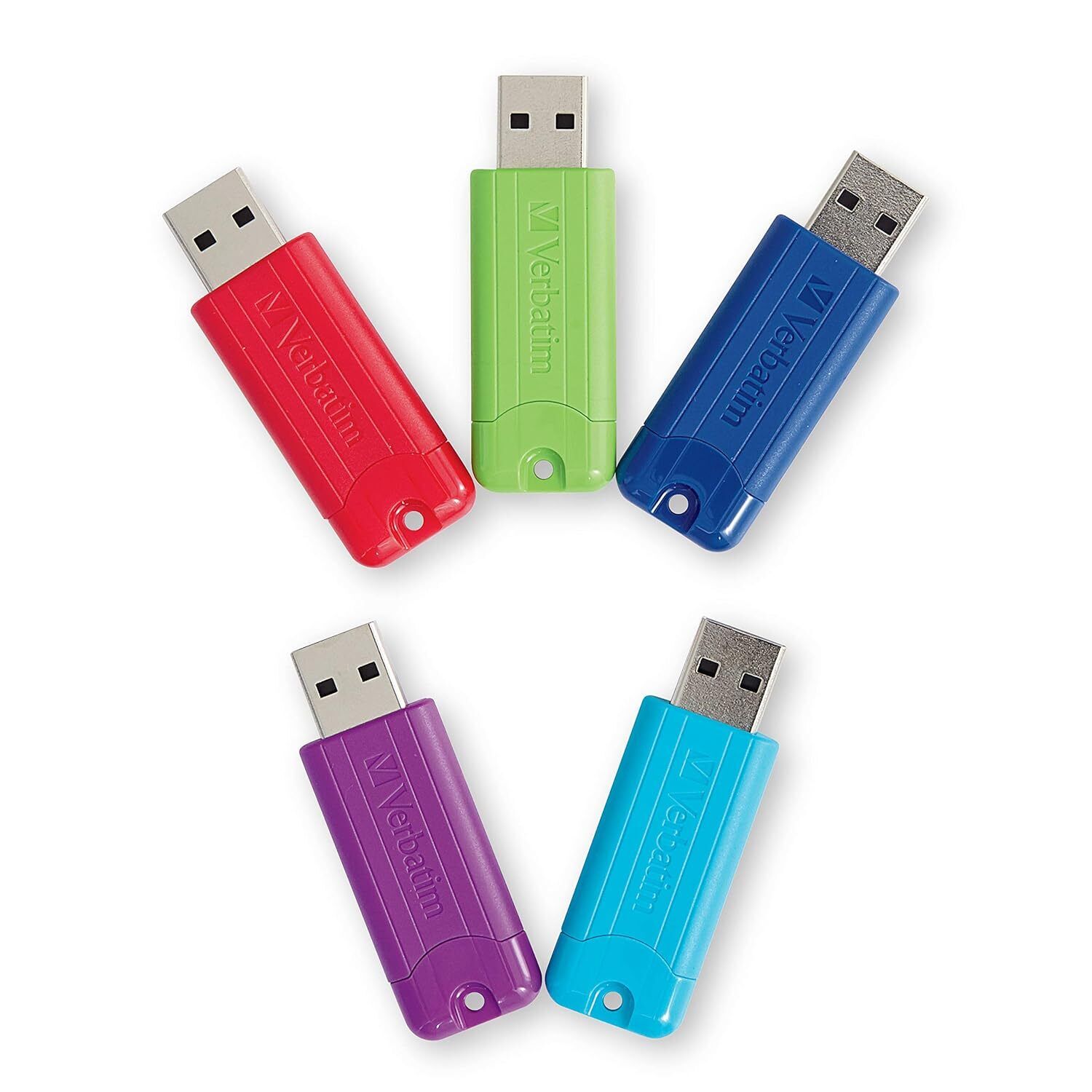Verbatim 64GB Pinstripe USB 3.0 Flash Drive Retractable Thumb Drive with Micro