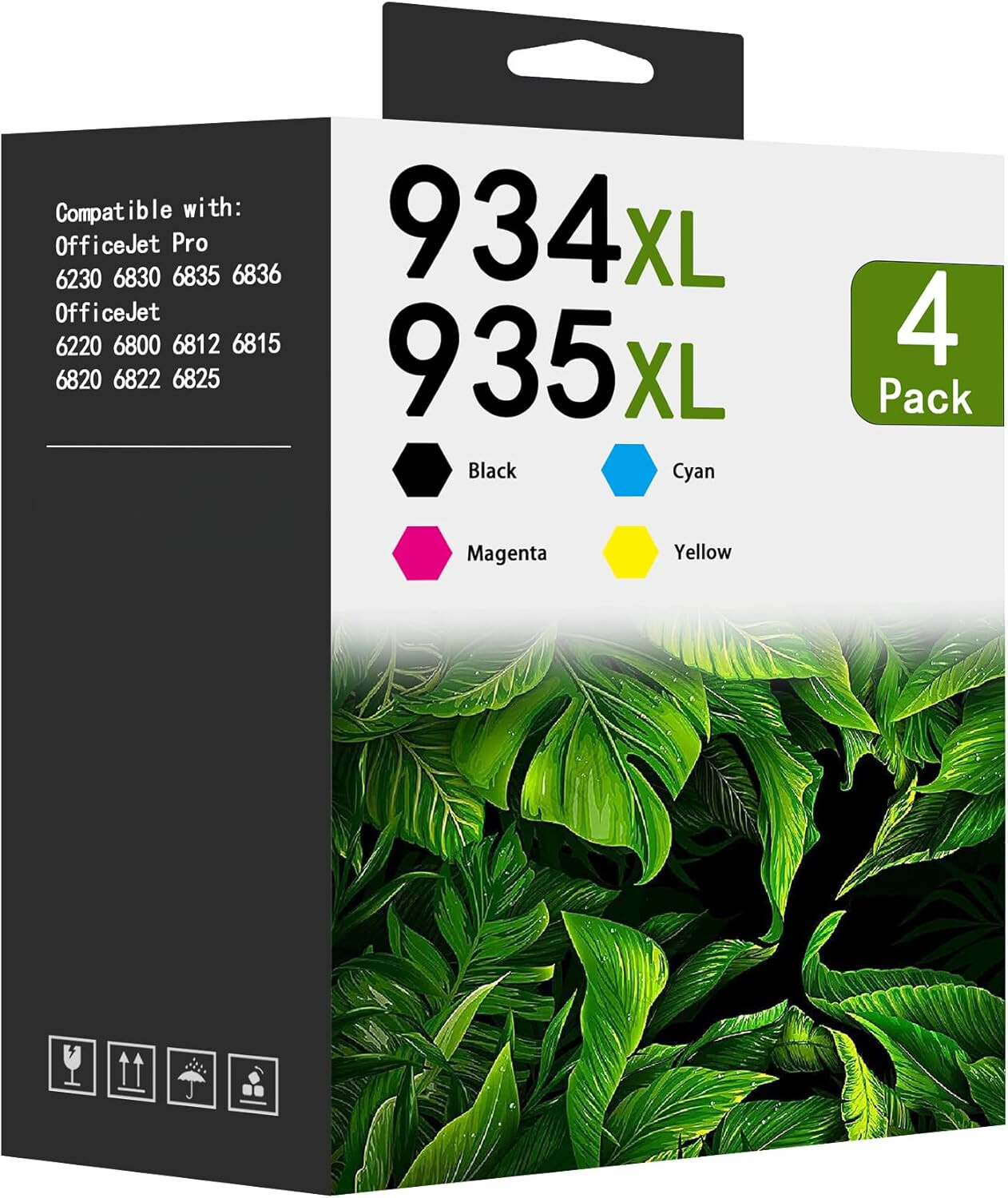 4PK High Yield 934 XL 935 XL Ink Cartridges  Officejet Pro 6830 6835 6230