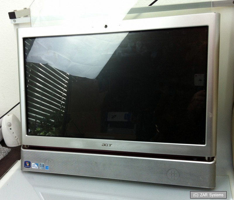 Spare part: Acer Aspire Z5610, Z5600 touch screen 23" monitor with frame, display