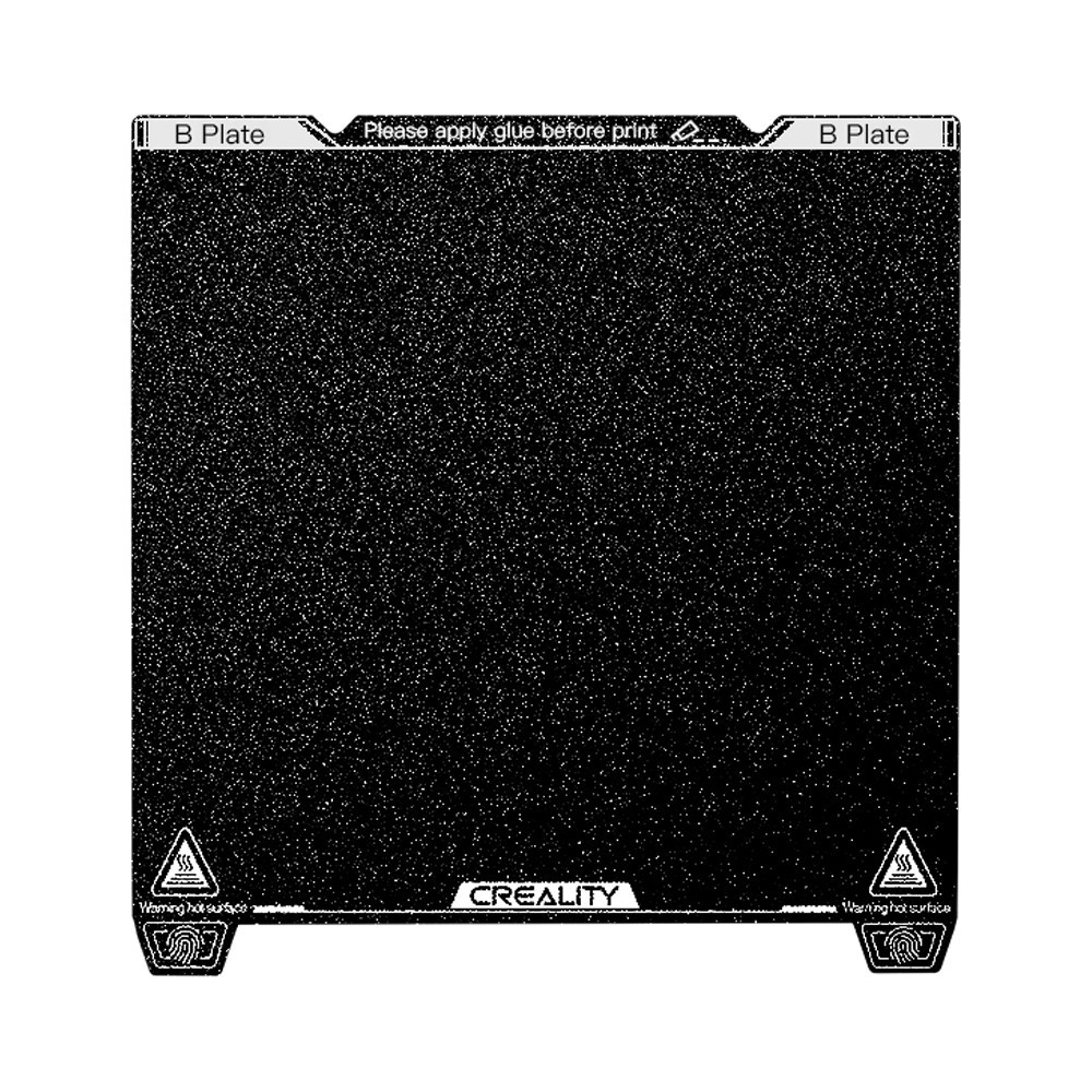 Creality 3D K1 Max PEI Build Plate Kit 315*310mm-With soft magnetic sticker