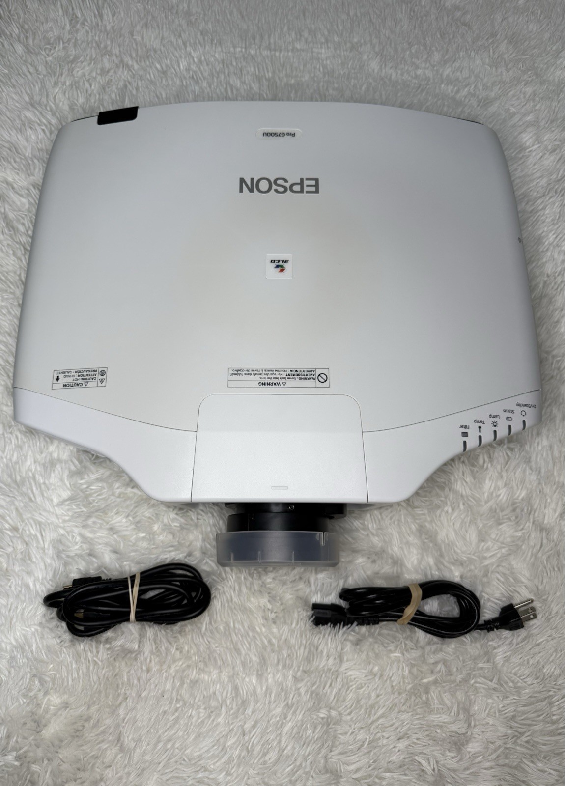 *Mostly Works, Read Description* Epson Pro G7500U Projector With Lens And Cables