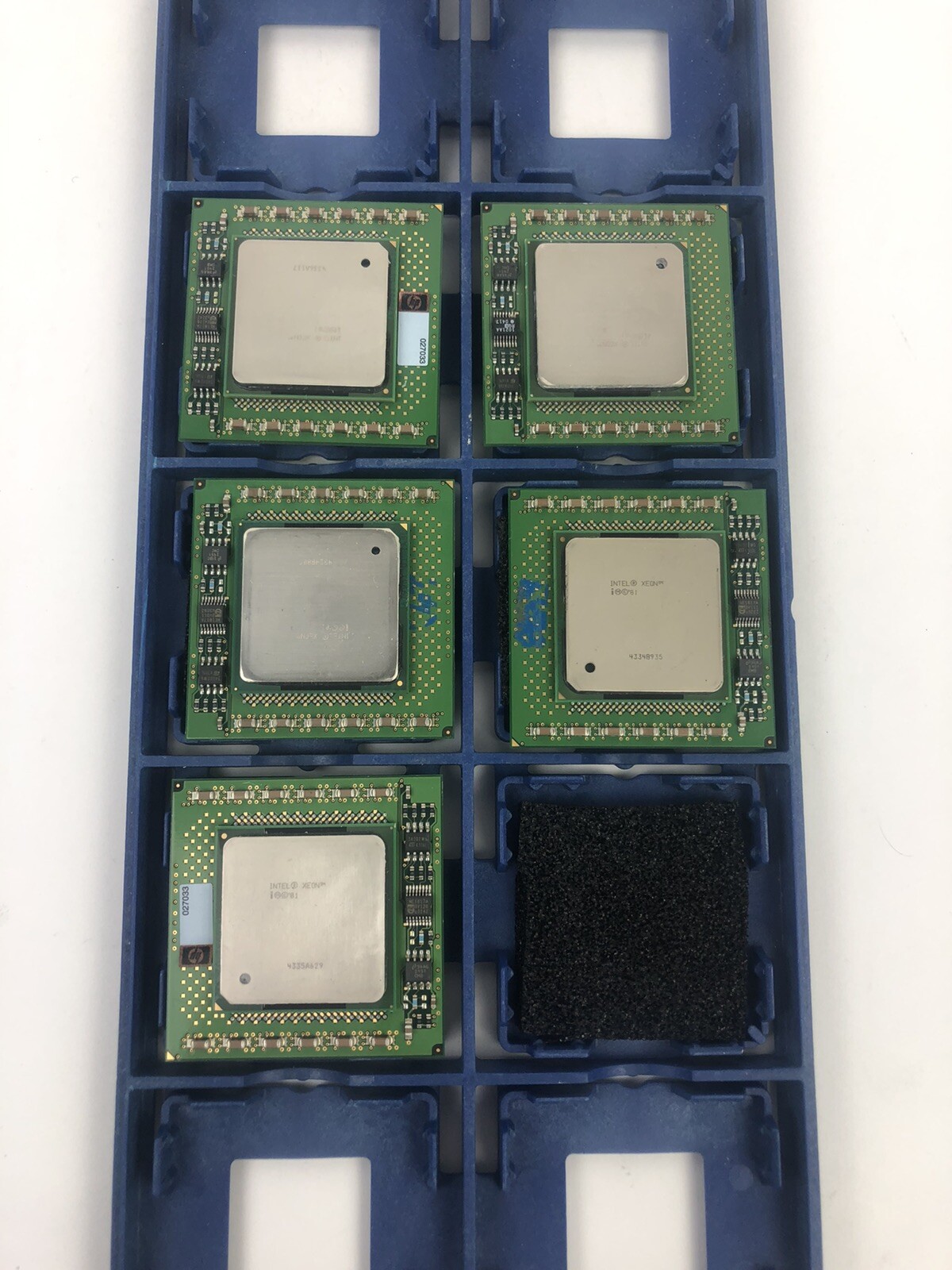 Lot Of 5 INTEL XEON SL6WA 2.8GHz s.604 CPU Processor (T10)